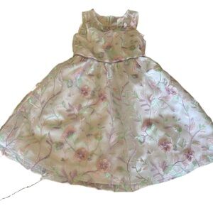 Rare Editions White Sleeveless A-Line Dress for Weddings